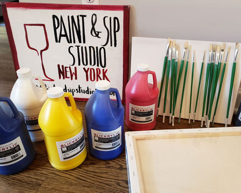 Paint and Sip Supplies
