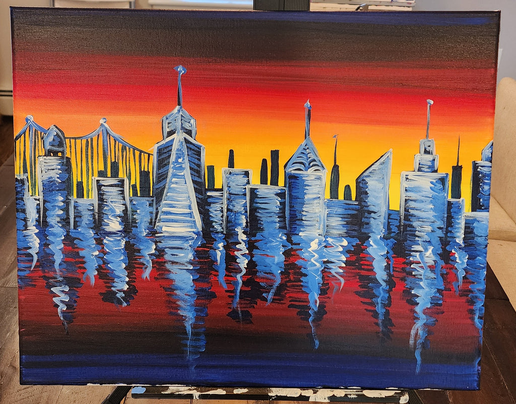 NYC Skyline Paint & Sip Studio New York