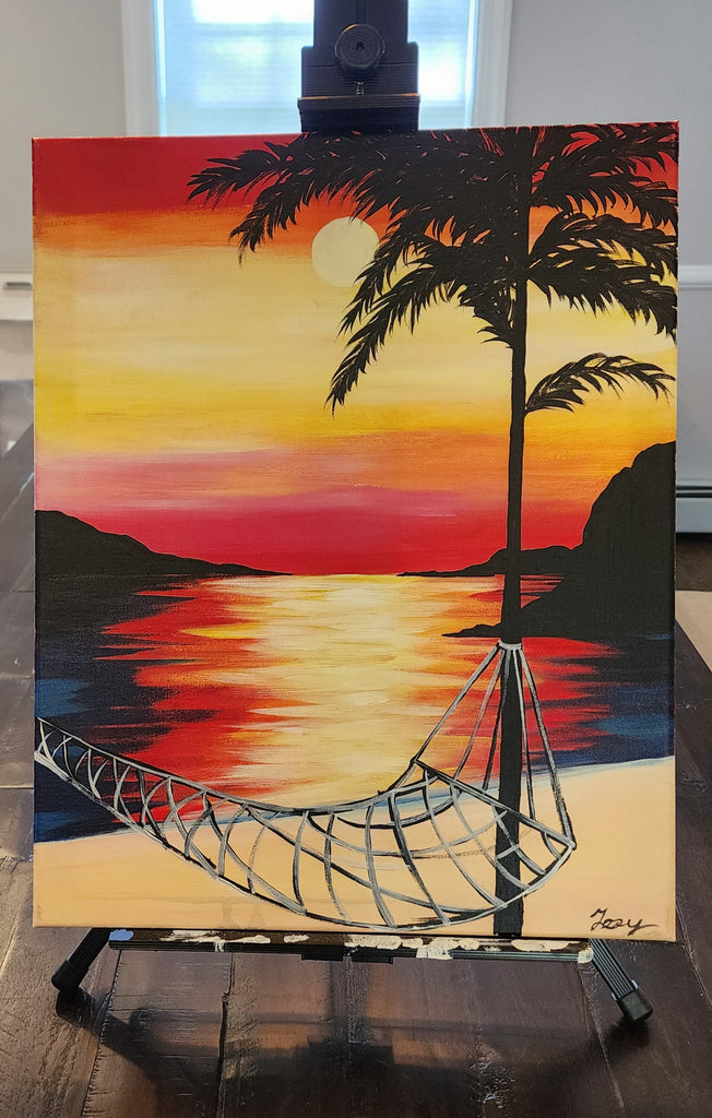 Paradise III Paint & Sip Studio New York