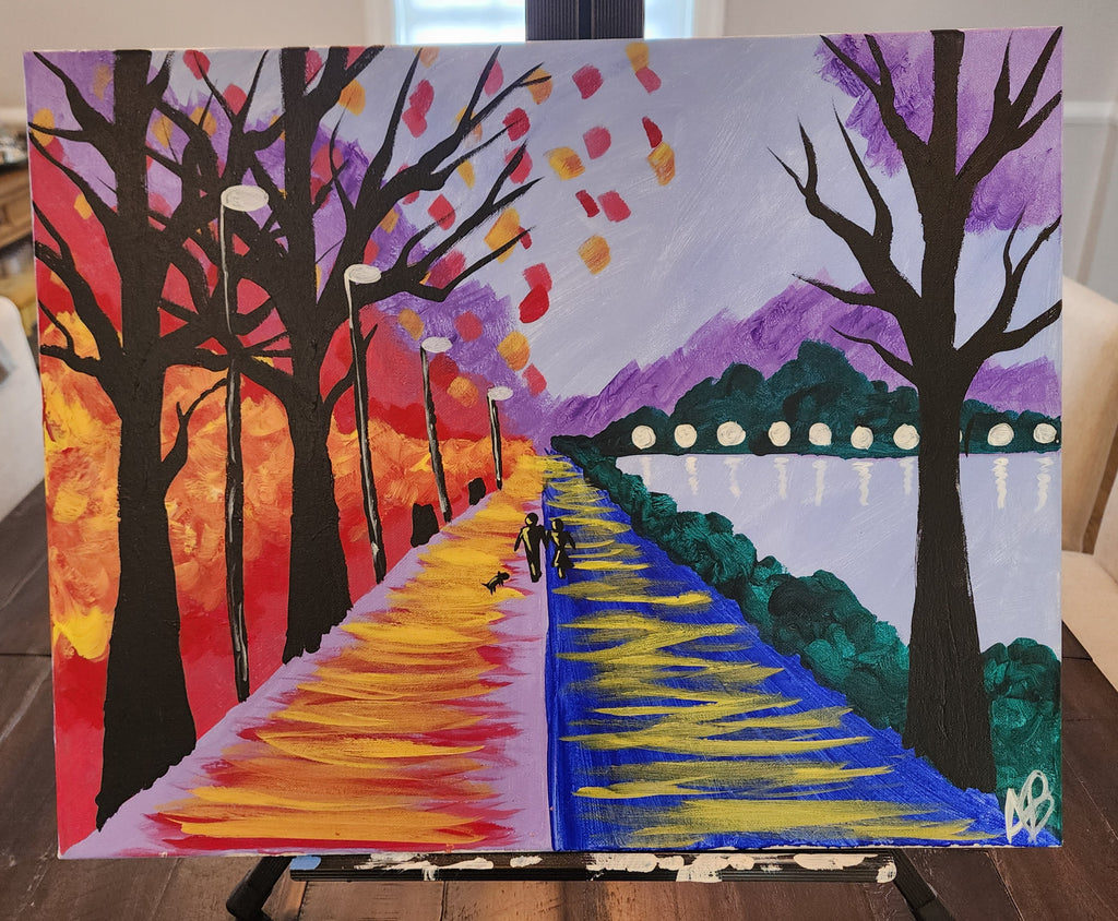 Romantic River Walk Paint & Sip Studio New York