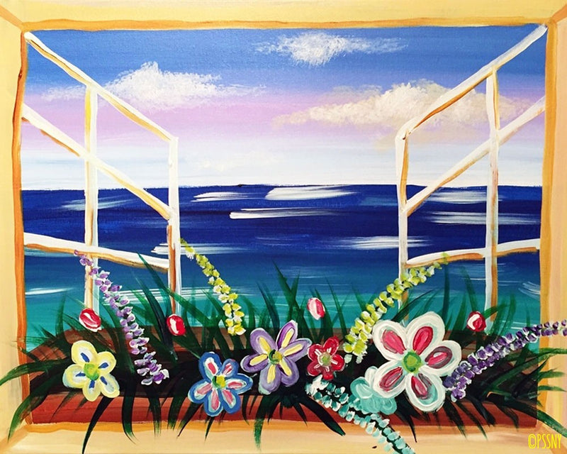 Flowers and Ocean