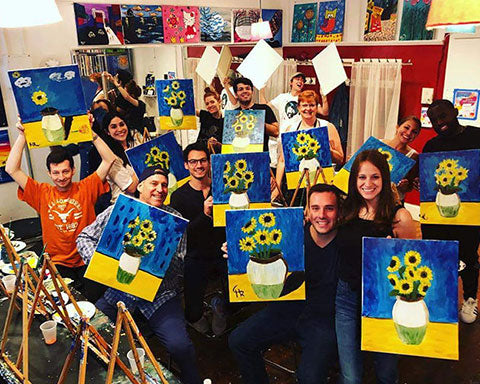 Paint Party at Home, Online class & kit
