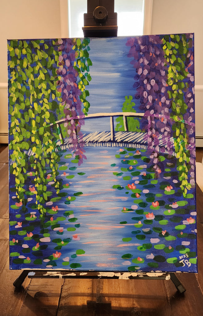 Monet's Bridge – Paint & Sip Studio New York